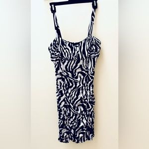 Party dress, animal print, L